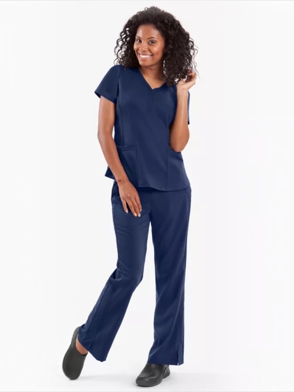 Healing Hands Purple Label Scrub Set Women’s Top S Pants XS  in Navy Slim